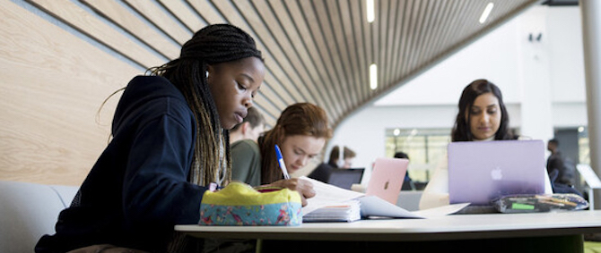 Student studying at Warwick