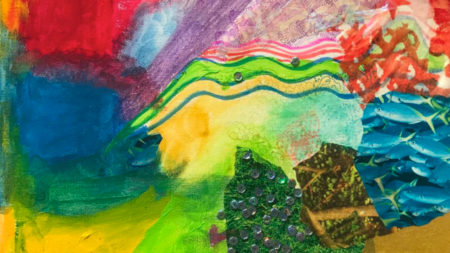 Abstract painting by Maddie White