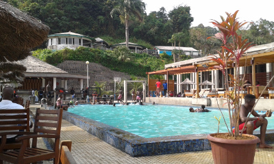 AIMS Cameroon, relaxing at pool