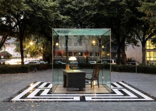 Theodor Adorno Monument in Frankfurt