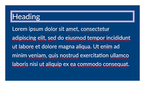 A highlighted error in the Components Editor