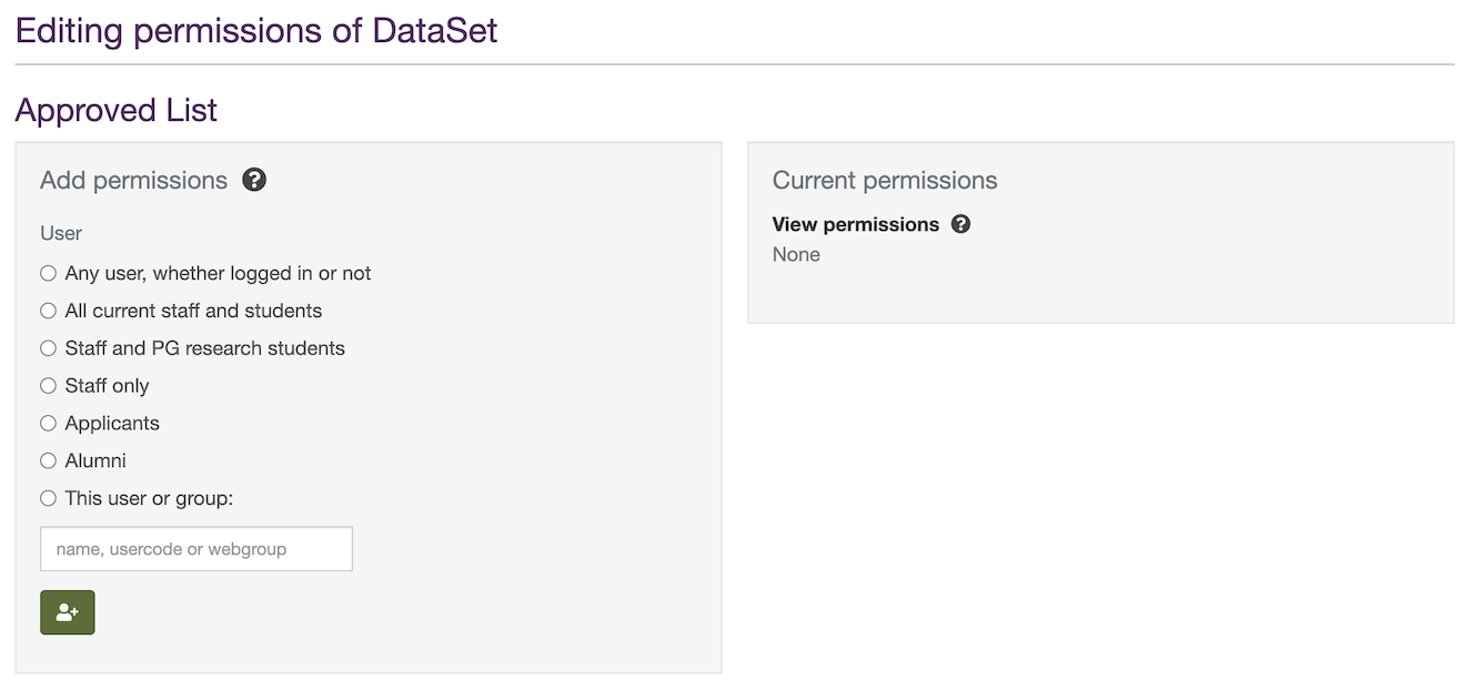 Edit view permission