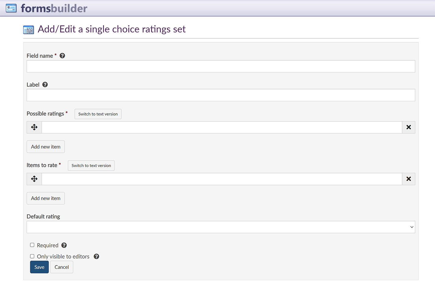 The 'Add/Edit a set of check-boxes' screen