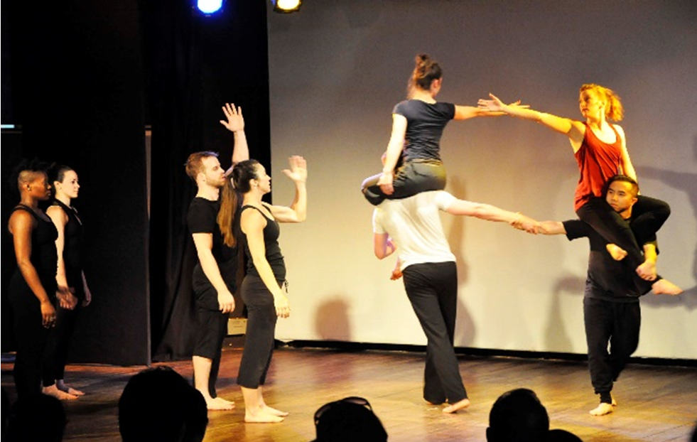 Dancers expressing Scientific research through movement, Regeneration Project